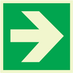 Photoluminescent Fire Exit Sign